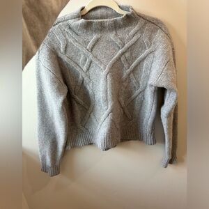Everlane Cable Mockneck Wool Sweater